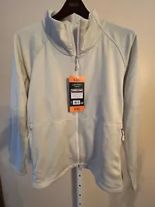 Women’s Kirkland Cream/Beige Fleece Sweatshirt Jacket Size XXL - Picture 1 of 10