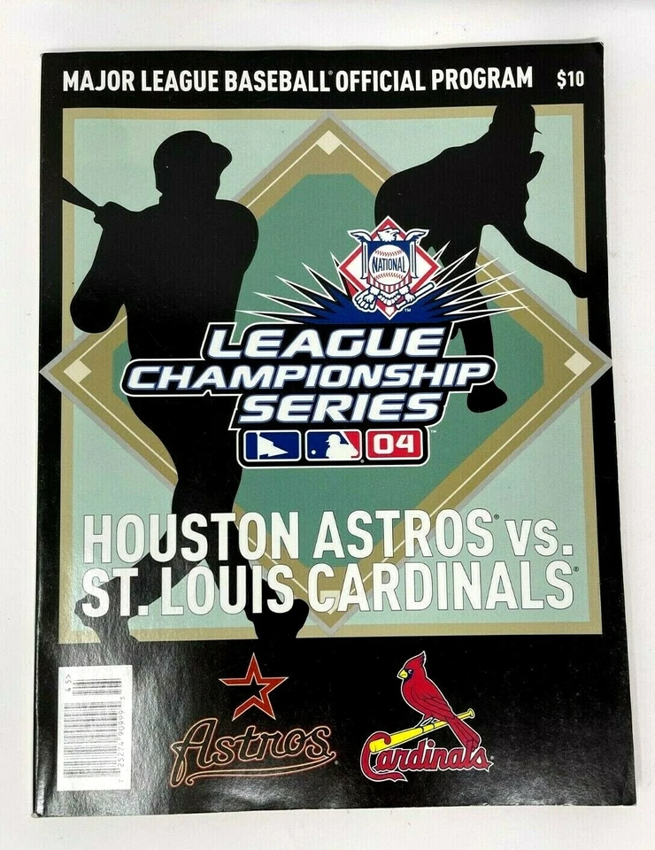 2004 Major League Championship Series Official Program-Astros vs Cardinals - Image 1 of 1