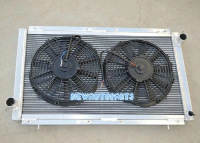 Radiador de aluminio + ventiladores para Subaru Impreza WRX STI GC8 1992-2000 99 98 97 96 MT Foto 1 de 4