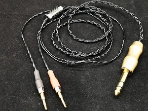 Cable de 6,3 mm a 2 x 2,5 mm 5N Plata pura para HD700 Nighthawk EMU M1060 PM1 hifiman - Imagen 1 de 6