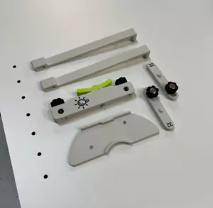 Raw of holes drilling jig for FESTOOL OF1010, 3D printed, PLA+ - Picture 1 of 6