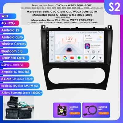 Android 8Core автомобиля радио головной блок GPS DSP Fr Mercedes Benz C класса W203 C200 C230 - Изображение 1 из 4