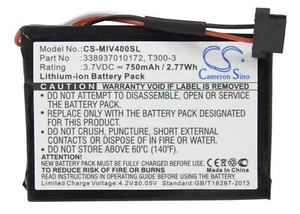 Batterie 750mAh type 338937010172, T300-3 Pour Mitac Mio Moov 400, 405 - Zdjęcie 1 z 6