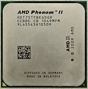 AMD Phenom II X6 1075T CPU Six-Core 3.0GHz 6M 667 MHz 125W Socket AM3 Processor - Picture 1 of 2