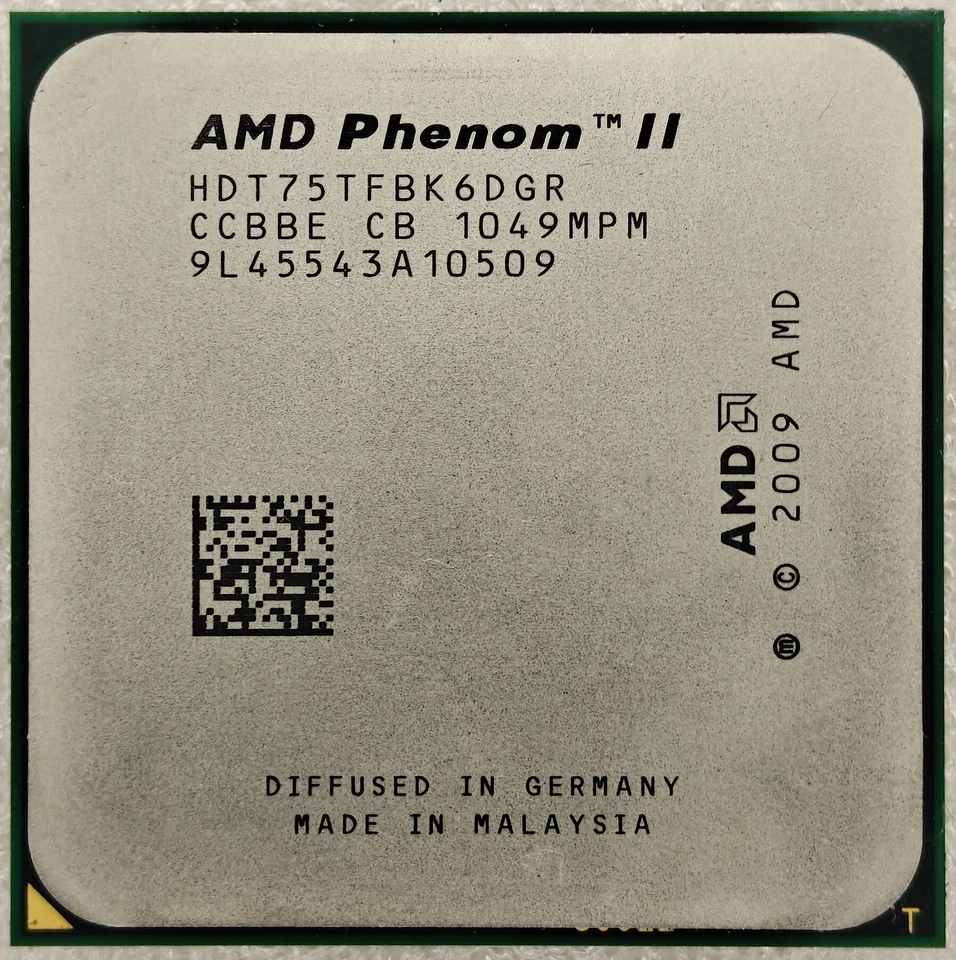 AMD Phenom II X6 1075T CPU Six-Core 3.0GHz 6M 667 MHz 125W Socket AM3 Processor - Image 1 of 2