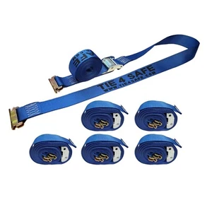 6 Pack 2' x 20' E-Track Cam Buckle Strap Truck Trailer Enclosed Cargo Tie Down - Picture 1 of 7