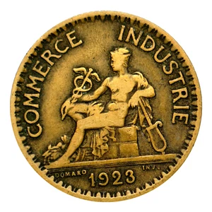 1923 France 1 Franc Coin, km876 - Great Coin 🇫🇷 Free Shipping! 🏷️ - Picture 1 of 5