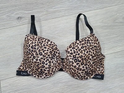 Sujetador Bebe Talla 38D Estampado Leopardo Logo Camiseta Sujetador Negro Foto 1 de 3