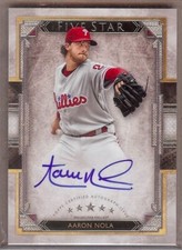 2018 TOPPS FIVE STAR AARON NOLA AUTO!!
