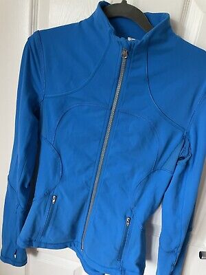 LULULEMON ATHLETICA Activewear Thumbhole Full Zip Top Cobalt Blue Jacket US 6 • 42.41€