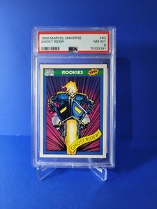 1990 Marvel Universe Ghost Rider # 82 Rookie PSA 8