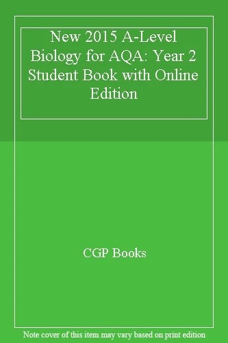 New 2015 A-Level Biology for AQA: Year 2 Student Book with Online Edition By CG - Image 1 of 1