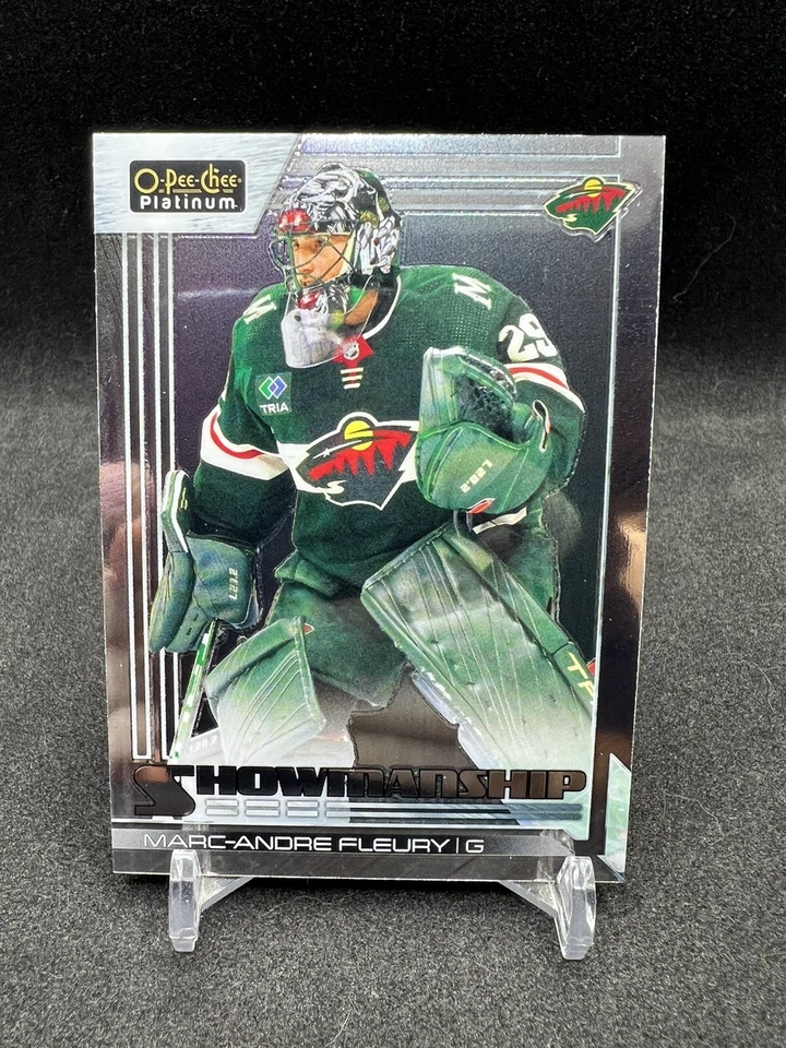 23-24 UD O-Pee-Chee Platinum Hockey Showmanship S-16 Marc-Andre Fleury - Image 1 of 4