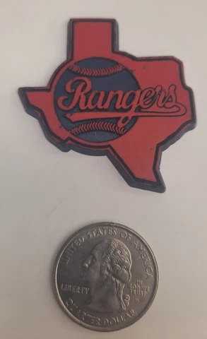Vintage Texas Rangers Fridge Magnet Standing Board Old School  Free Shipping Cover