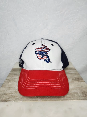 Jacksonville Jumbo Shrimp Hat USA American Flag Stadium Giveaway Snapback Red Cover