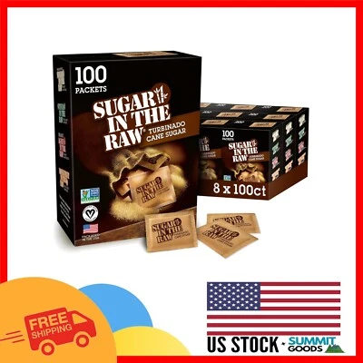 Sweeten Your Life: 100 quilates pacotes naturais de açúcar turbinado e kosher - Imagem 1 de 4