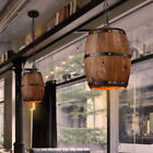 Retro drewniana beczka na wino lampa wisząca lampa wisząca kawiarnia bar oświetlenie światło