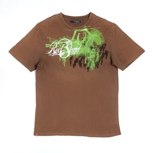 Y2K Redsand Originals Graphic T-Shirt Mens Large Brown Surf Skate Streetwear Tee - Picture 1 of 10
