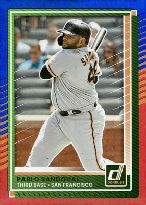 Donruss 2025 rojo y azul #95 Pablo Sandoval Foto 1 de 2