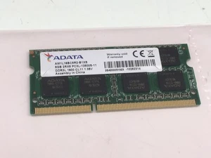 ADATA 8GB DDR3 2RX8 LAPTOP SODIMM RAM MEMORY PC3L-12800S AM1L16BC8R2-B1XS - Afbeelding 1 van 1