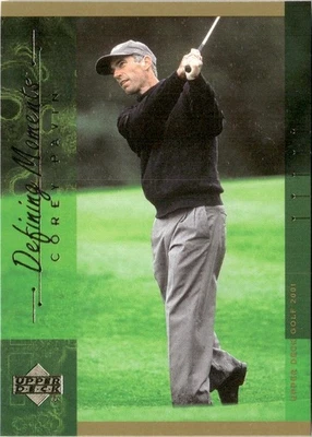 2001 Upper Deck PGA Golf Tour Defining Moments Corey Pavin #137 - Image 1 of 2