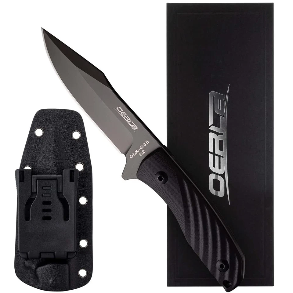 OLK-D45 Tactical Survival with Kydex Sheath D2 High Carbon Steel Fixed Blade...