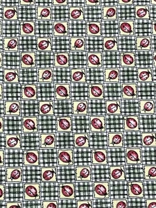 Vintage Fabric Traditions 1996 #2501_2 Yards_Ladybugs On Plaid Bkgd - Picture 1 of 5