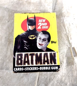 1989 Topps Batman Movie Trading Cards Series 2 Full Box of Factory Sealed Packs - Picture 1 of 8