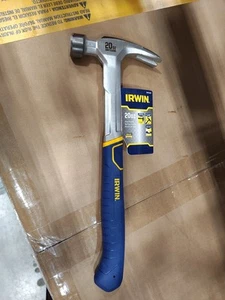 Irwin 20 oz viso liscio tutto acciaio artiglio a strappo martello magnetico porta unghie 51220 - Foto 1 di 4