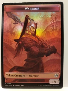 * WARRIOR / GOBLIN TOKEN * FOIL * TARKIR DRAGONSTORM * NM * MTG  - Bild 1 von 2