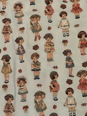 Wyndham fabrics” Paper Dolls” ( 2 Yards/44’ Wide)  - Image 1 of 4
