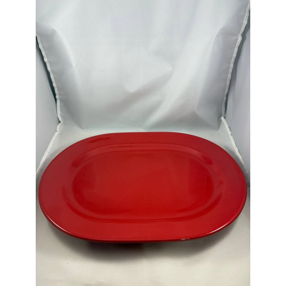 Винтажное немецкое сервировочное блюдо из красной вишни Waechtersbach  - Изображение 1 из 4