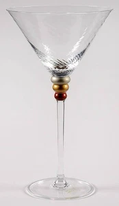 Set Of 2 Southern Living at Home Luminous Martini Glasses - Picture 1 of 6