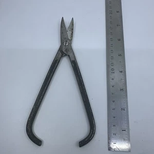Vintage Wiss J7 Scissors USA Angle Tip Black Handle - Picture 1 of 5
