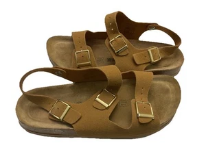Cushionaire Damen Sandalen 11 M braun Leder Riemchen Schnalle Komfort Fischer - Bild 1 von 22