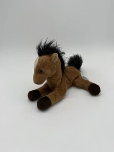 A&A Brown Horse Plush Bean Stuffed Animal 7" - Picture 1 of 3