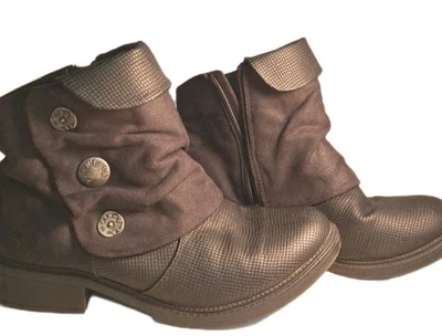 Botín Blowfish gris oscuro/negro con cremallera para mujer 7 Foto 1 de 4