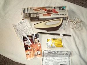 VTG Hamilton Beach Electric Carving Knife 275ALB NOS boxed paperwork Almond - Picture 1 of 6