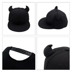 Breathable Lovely Baseball Cap Summer Adult Cycling Hiking Devil Horn Hat - Picture 1 of 7