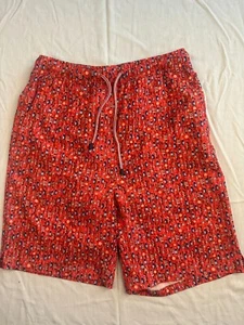Peter Millar Bottom Men Small Swim Trunks Apertif Passion-fruit Red MS22P11 Beer - Picture 1 of 10