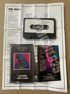 1989 New Order Technique Taiwan Ltd 9 Tracks Cassette Tape W/Promo Insert Rare - Image 1 of 4