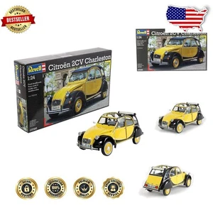 Classic Citroen 2CV Vehicle Model Kit with Opening Hood and Realistic Features - Picture 1 of 17