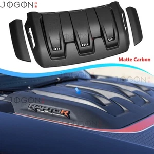 Raptor R Style Hood Vent Scoop Decor For Ford F150 Raptor R 2023+ Dry Carbon 3PC - Bild 1 von 14