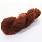 Hand Dyed Blue Face Leicester Wool Cool Water DK Yarn Rusts Browns Multi 235 Yds