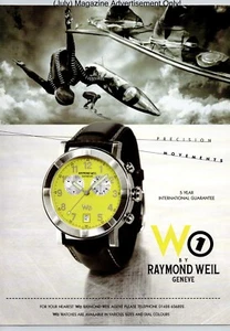 W1 Watch By Raymond Weil Geneve Promo 1997 Pubblicità Stampa Pagina Completa - Foto 1 di 4