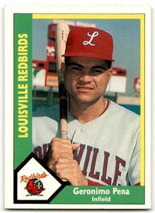 1990 CMC LOUISVILLE REDBIRDS GERONIMO PENA LOUISVILLE REDBIRDS #19