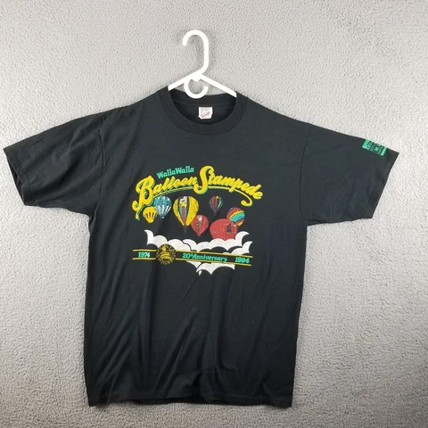 Vintage Washington Balloon Shirt Adult Large Walla Walla 1994 Coors Beer Tee Cover