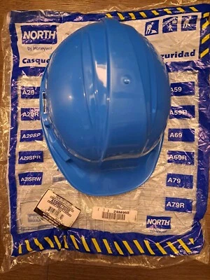 SAFETY HARD HAT Honeywell North  RATCHET  Type1 ClassE Size 6 1/2"-7 3/4" Blue - Image 1 of 4