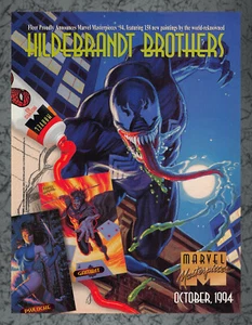 Marvel Masterpieces octubre 1994 Fleer Cards anuncio impreso de colección arte A 1994 - Imagen 1 de 1