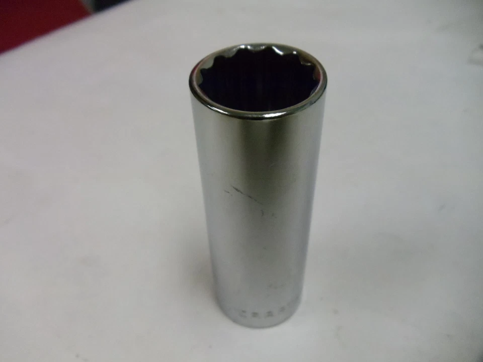 Craftsman 1/2" Drive Deep Sockets, Metric & Standard SAE Sizes, 12 Point - Image 1 of 1